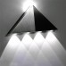 5W AC110V-230V Triangular Black White LED Wall Lamp KTV BAR Wand Decoration Lighting Warm White Colorful 